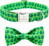 2023 New St.Patrick's Day Dog Collar with Bow Tie-Babole Pet, Cute Clover Male Dog Collar with Safety Metal Buckle Adjustable Puppy Collars for Sm...