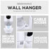 Adhesive Wall Mount for Nooie Cam 360 Baby Monitor Camera Shelf Holder, Easy to Install, No Tools Needed, No Mess, No Drilling, Strong Mount, Whit...