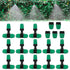 Misting Cooling System Drip Irrigation System Spray with 20 Adjustable Nozzles.20 Lock Barbed 6mm to 1/4 Inch Tee, 5 Lock Barbed End Plugs for Out...