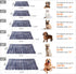 Mora Pets Cat Bed Dog Crate Pad Ultra Soft Pet Bed with Cute Star Print Washable Crate Mat for Small Dogs and Indoor Cats Reversible Fleece Kennel...