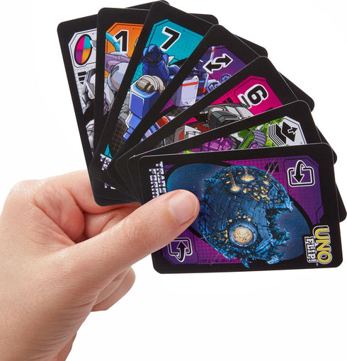 Mattel Games UNO Flip Transformers Card Game for Kids, Adults & Family with Deck Inspired by The Transformers Movies, TV Shows & Comics...