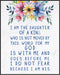 Posterizer 1 pcs-i am the daughter of a king-Bible verses-Kids Room Art-Religious Posters-Gifts for Christians-decor for Girls, Teens Bedroom- UNF...