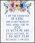 Posterizer 1 pcs-i am the daughter of a king-Bible verses-Kids Room Art-Religious Posters-Gifts for Christians-decor for Girls, Teens Bedroom- UNF...