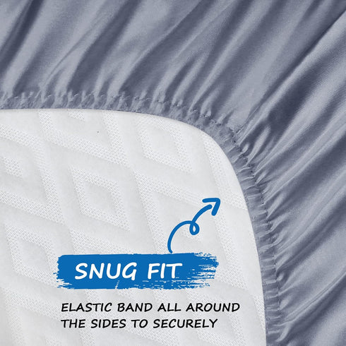 Bassinet Sheets for Baby Boy Girl, Satin Bedside Sleeper Sheets to Fit Mika Micky&Baby Delight&Dream On Me&Baby Joy Bassinet, Bassinet Sheet for B...