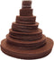 Playfully Ever After Brown Stiff Felt Circle (3/4 to 4 inch Mixed Size Pack - 54pc)...