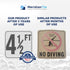 Aquatic Custom Tile, 4 1/2FT Pool Depth Markers, 6x6 Inches Vinyl Pool Stickers, Swimming Pool Number Markers, Pool Safety Signage, Adhesive Pool ...