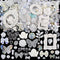 kikonoke 350 Pieces 3D Resin Rose Flower Bows Butterfly Embellishments Angel Charms Picture Frame with Flatback Pearl Beads for Craft DIY Making S...