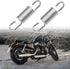 X AUTOHAUX 2pcs 6cm Length Silver Tone Plated Steel Motorcycle Brake Pedal Return Spring for Suzuki...