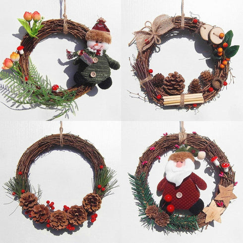 Natural Grapevine Wreath Ring - DIY Craft Vines Base Roll for Rustic Summer Fall Christmas Wreath Door Garland Home Wedding Party Decor Gift Hangi...