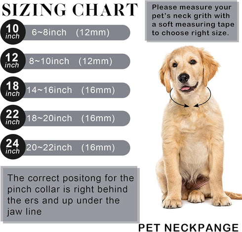 Gold Chain Dog Collar Link Dog Chain Metal Dog Chain Collars Dog Link Collar for Small Medium Large Dogs (14 Inch)...