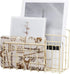 Desktop Mail Organizer File Organizer Metal Wire Mail Sorter Letter Organizer Magazine Rack for Letters, Mails, Books, Postcards, Brochures, Mail ...