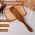 HANSGO Wooden Sourdough Spatula, 11" Spurtle for Sourdough Starter Natural Wooden Kitchen Utensil for Spreading Cooking Mixing Non Stick Cookware ...