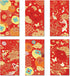 AnyDesign 48Pcs Chinese New Year Red Envelopes 6 Designs Red Gold Foil Print Hong Bao Spring Festival Lucky Money Pocket for Party Wedding Happy C...