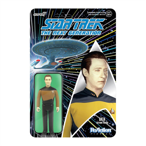 Super7 Star Trek: The Next Generation Data - 3.75" Star Trek Action Figure with Accessory Classic TV Show Collectibles and Retro Toys...