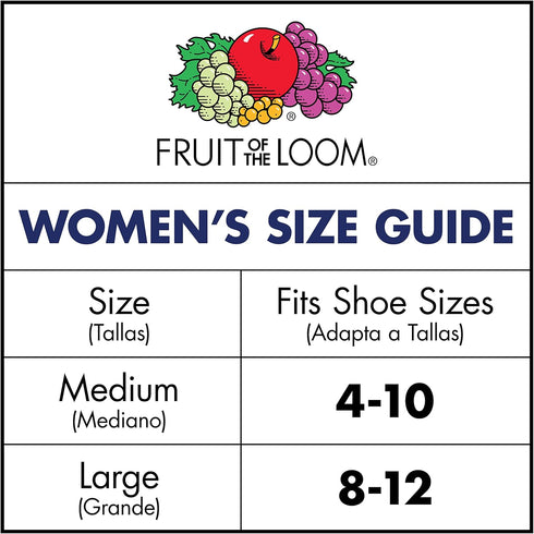 Fruit of the Loom Women's Everyday Active Crew Socks, White, Purple, Pink, Green, Blue, Shoe Size: 4-10...