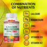 Calcium Magnesium Zinc Gummies with Vitamin D3 & K2 - High Potency Enhanced Absorption - Orange and Berry Flavored...
