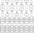Hotop 56 Pieces D Rings for Purse Bag Hardware Purse Hardware for Bag Making Buckles Craft (25 mm,Silver)...