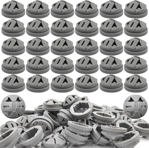 120 Pcs 3/8-1/2 Inch Electrical Box Cable Connectors, Non-Metallic Button Push in Wire Connectors, Electrical Conduit Fittings Junction Box Connec...