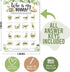 Hadley Designs Hilarious Baby Shower Games Set – 25 Double-Sided Cards for 25 Guests, 2 Games, Baby Animal Matching, Nursery Rhyme, Gender Neutral...