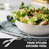 Chef Craft Premium Salad Scissor Tongs, 11.25 inch, Clear...