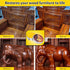 PIPIHUA Beeswax Furniture Polish, Wood Seasoning Beeswax for Furniture Waterproof & Repair Wood Wax to Protect & Care, 1pc Beeswax with Sponge(Lem...
