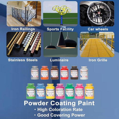 Powder Coating Powder | Powder Coat Perfect for Metal Surfaces | Car Paint | Building Materials | Powder Paint for Steel Structures, Factories, Bu...