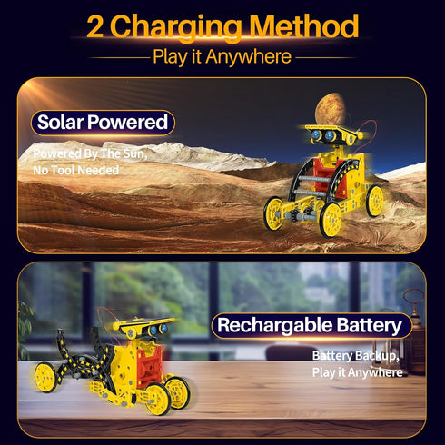 Solar Robot Toys for Kids Ages 8-12, 12-in-1 STEM Projects Science Kits for 8-13 9 10 11 Year Old Teen Boys Girls, 190Pcs DIY Building Experiment ...