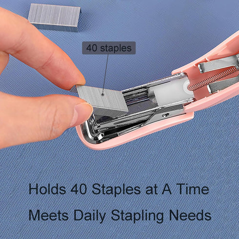 Stapler, Stapler with Staples, Staple Remover, Staplers for Desk, Mini Stapler, Staples Standard, Small Stapler, Cute Stapler with 1280pcs Staples...