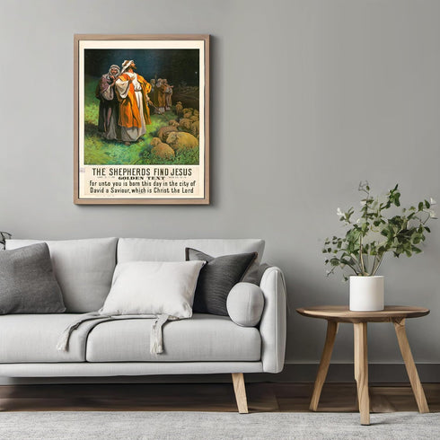 Posterizer 1 pcs-The shepherds find Jesus poster-Religious Posters-Gifts for Christians -Decor for Church, Sunday School Classroom- unframed wall ...