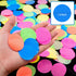 10000 pieces UV Neon Round Confetti 5 Colors Neon Fluorescent Tissue Confetti Dot Blacklight Glow Party Confetti for Blacklight Neon Party, Birthd...