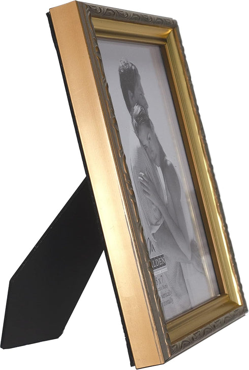 Malden International Designs Traditions Molding Wooden Picture Frame, 5x7, Gold...