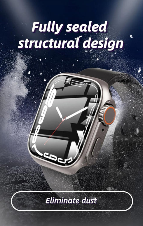Watch case, for Apple iWatch 78 Waterproof Watch case 45mm Seconds Change 49mm Ultra Waterproof case case (Titanium Gold...