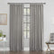 Archaeo Washed Cotton Twist Tab Curtain, 52" x 63", Silver Gray...