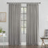 Archaeo Washed Cotton Twist Tab Curtain, 52" x 63", Silver Gray...