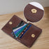 RFID Blocking Front Pocket Minimalist Slim Leather Bifold Wallet Credit Card Case Holder ID Window...