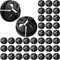 50pcs Push-in Cable Connectors, 3/8 Inch Trade Size Non-Metallic Push In Connector Plastic Electrical Box Wire Inserts Button Push-in NM Cable Cla...