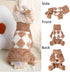 Dog Pajamas Spring Dog Sweaters for Small Dogs Girl Boy Chihuahua Clothes Lightweight Fleece Pet Jumpsuit Cat Onesie Clothing, XS, Beige...