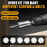 MulWark Super Universal Socket Tools Gifts for Men - (7-19 MM) Socket Set with Power Drill Adapter Gadgets for Men Women Birthday Gift for Dad Hus...