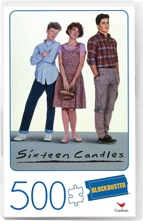 Sixteen Candles Movie 500-Piece Puzzle in Plastic Retro Blockbuster VHS Video Case...