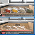 Clear Acrylic Spice Drawer Organizer, 4 Tier- 1 Set Seasoning Jars Drawers Insert, Kitchen Spice Rack Tray for Drawer/Countertop (Jars not include...
