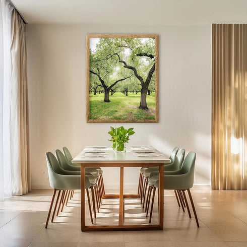 Posterizer 1 pcs-orchard tree scene-lush nature art-soft serene poster 4-Collectibles & Fine Art-Landscape & Nature Art-Gift for Art Lovers- unfra...