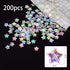 OIIKI 200 PCS Acrylic Star Shape Beads, Star Shape Charming Beads, Clear Acrylic 10mm Colorful Beads for DIY Jewelry Craft Making Necklace Bracele...