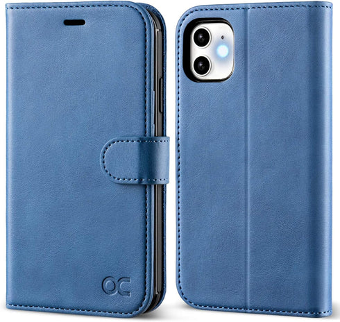 OCASE Compatible with iPhone 11 Wallet Case with Card Holder, PU Leather Flip Case with Kickstand and Magnetic Closure, TPU Shockproof Interior Pr...