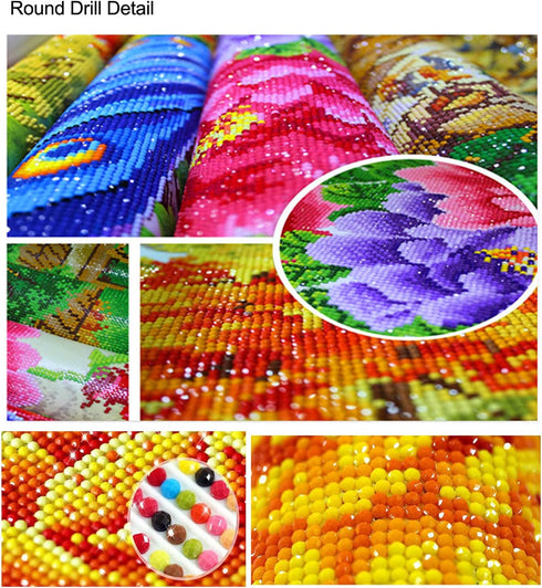 GELANYOUPIN Full Round Drill 5D DIY Rhinestone Painting Shoes Pattern Embroidery Cross Stitch 5D Beads Mosaic Home Decor Gift (40x50cm/15.7x19.6in...