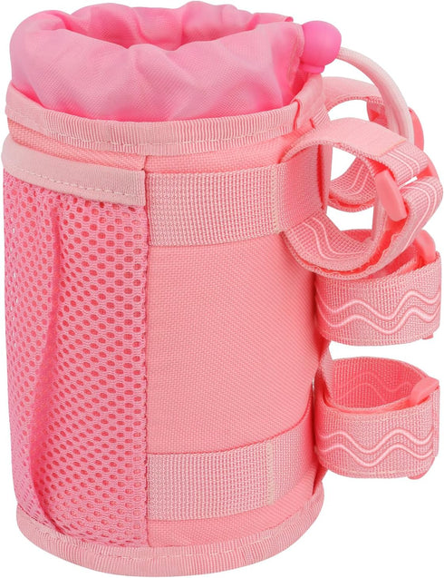 Bike Cup Holder, Water Bottle Holder Handlebar for Bike with Mesh Pockets, Universal Fabric Bicycle Water Bottle Drink Cup Cage for Cruiser Bikes,...