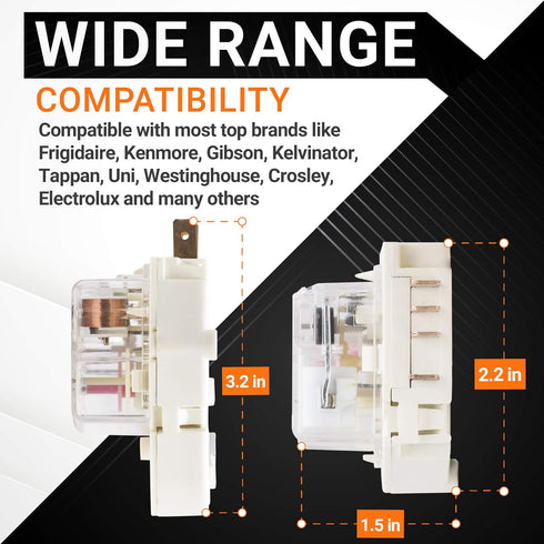 BlueStars 215846602 Refrigerator Defrost Timer Replacement Part - Compatible with Frigidaire & Kenmore Refrigerators - Replaces 215846606 24037100...