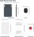 Sinjimoru Removable Cell Phone Wallet with Flap, Wireless Charging Compatible Cell Phone Card Holder for Back of Phone. Sinji Mount Flap Grey...