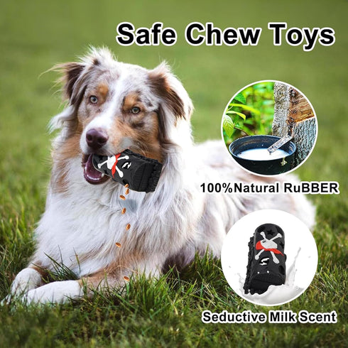 LapDog New Pirate Treasure Chest Interactive Dog Toys, Fun Puzzle Toys for Small, Medium, Large Dogs, Dog Chew Toys for Teething, Training, Dog En...
