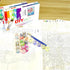 LVIITIS Acrylic Paint by Number Easy for Adults Kids Beginner, Drawing Paintwork with Paintbrushes,Arts Craft Home Wall Decor,Acrylic Pigment-Butt...