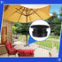 Sadnyy 2 Sets Parasol Umbrella Hole Ring Plug and Cap Set Outdoors Deck Table Hole Cover Insert Thicker Umbrella Plug for Patio Table Yard (Black)...